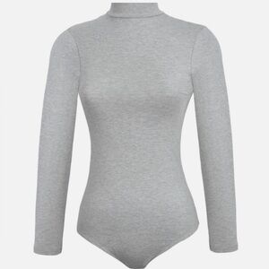 Gray American Apparel Womens Bodysuit